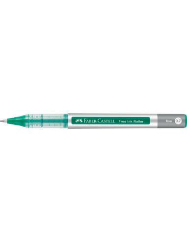 FC348163,Roller free ink 0.7mm verde Faber-castell