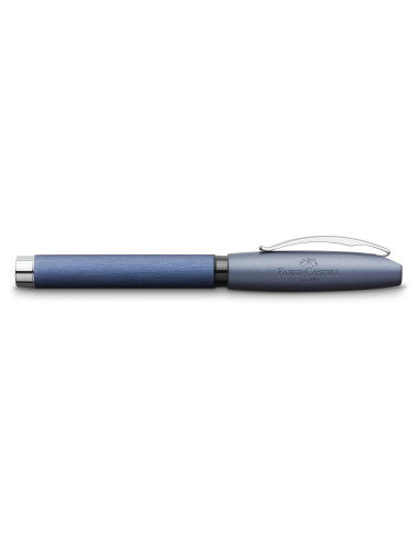 FC148440,Stilou essentio aluminium albastru m Faber-castell