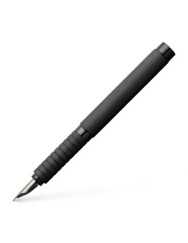 FC148481,Stilou essentio aluminium negru f Faber-castell