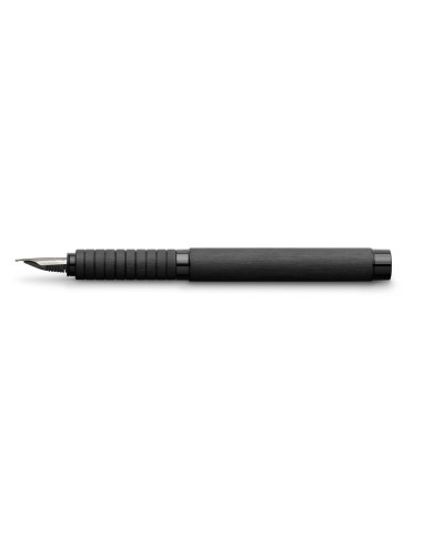 FC148480,Stilou essentio aluminium negru m Faber-castell