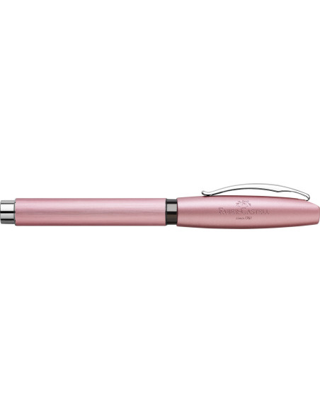 FC148420,Stilou essentio aluminium rose m Faber-castell