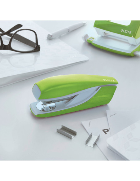 LZ55021054,Capsator 30 coli 24/6 model 5502 verde wow Leitz