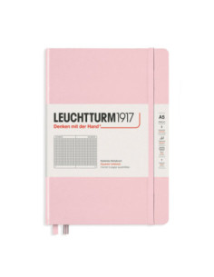 LT361575,Caiet a5 aritmetica coperta rigida roz pastel Leuchtturm