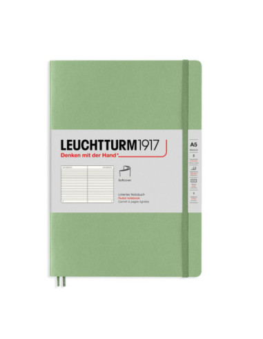 LT361590,Caiet a5 dictando coperta flexibila vernil pastel Leuchtturm