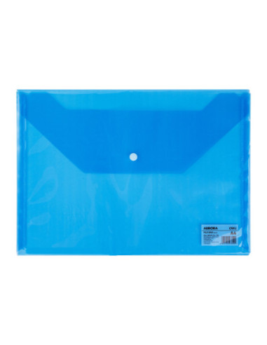 DLEF10432-12,Mapa plastic cu buton a4 albastra Deli - Set 12
