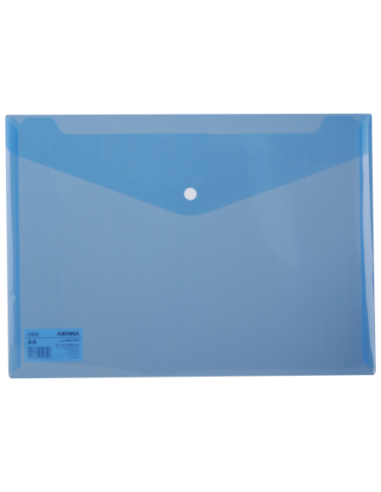 DLE5505B-10,Mapa plastic cu buton a4 albastra Deli - Set 10
