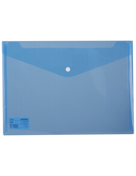 DLE5505B-10,Mapa plastic cu buton a4 albastra Deli - Set 10