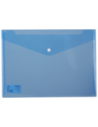 DLE5505B-10,Mapa plastic cu buton a4 albastra Deli - Set 10
