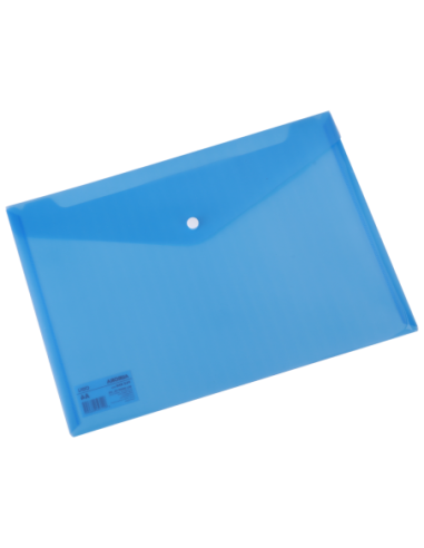 DLE5505B-10,Mapa plastic cu buton a4 albastra Deli - Set 10