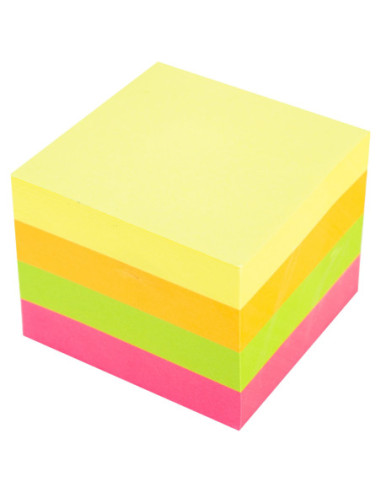 DLEA03303,Notes adeziv 51*51mm 4 culori neon 400 file Deli
