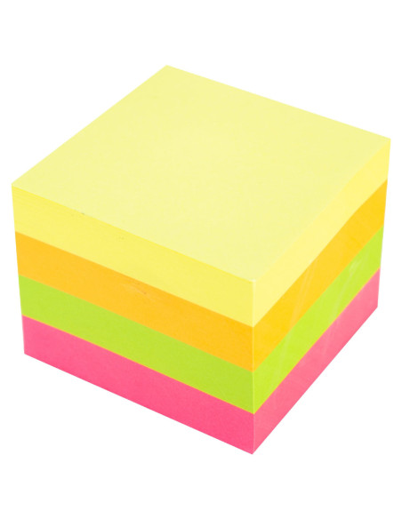 DLEA03303,Notes adeziv 51*51mm 4 culori neon 400 file Deli