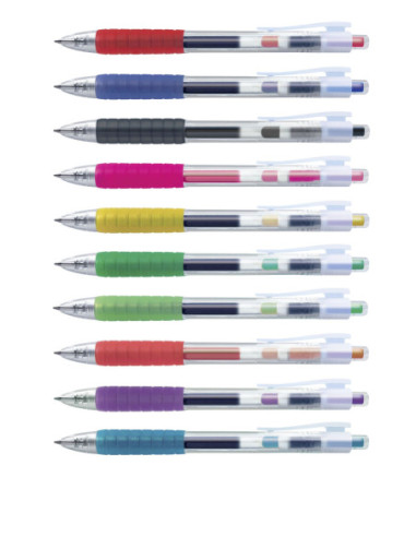 FC641751-10,Pix cu gel 0.7mm fast gel albastru Faber-castell - Set 10