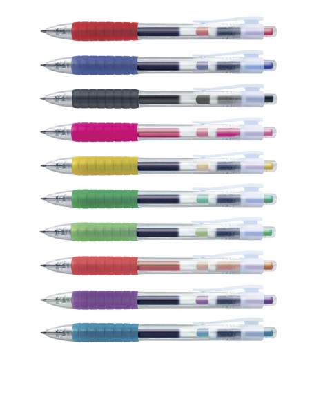 FC641751-10,Pix cu gel 0.7mm fast gel albastru Faber-castell - Set 10