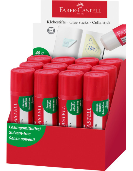 FC187484-12,Lipici stick 40g Faber-castell - Set 12