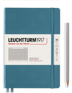 LT363336,Caiet a5 aritmetica coperta rigida albastru piatra Leuchtturm