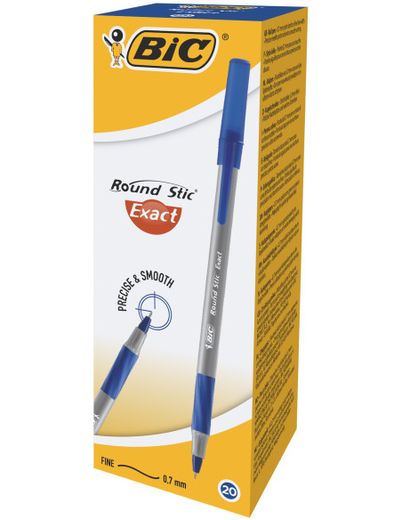 BC918543-20,Pix unica folosinta albastru round stic exact Bic - Set 20