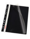 ES13588S,Dosar plastic cu sina si multiperforatii negru 10/set Esselte