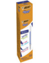 BC944097-12,Mina roller 0.7mm albastra gelocity illusion Bic - Set 12