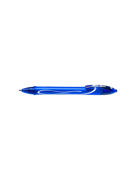 BC950442-12,Roller 0.7mm semi-gel cu mecanism albastru quick-dry Bic - Set 12