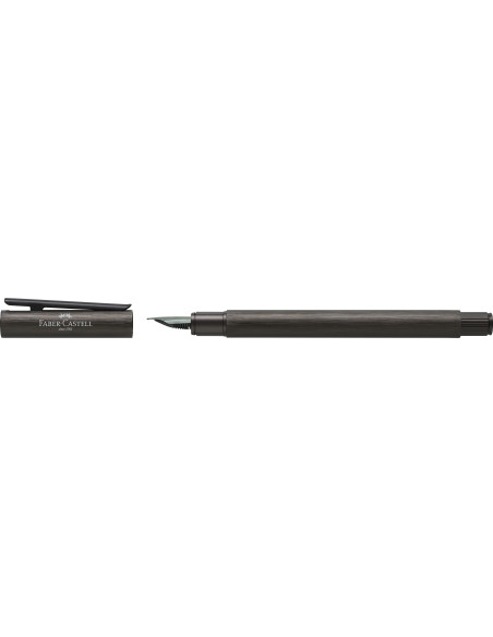 FC146251,Stilou neo slim aluminium negru f Faber-castell