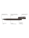 FC146251,Stilou neo slim aluminium negru f Faber-castell