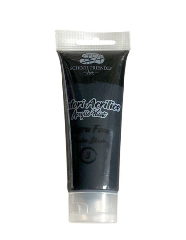 MCTPA7503,Culori acrilice 75ml negru fum premium sf art pigna
