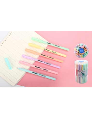 KO37086,Pix unica folosinta kor-m 1mm semi-gel cul pastel 50/set Kores
