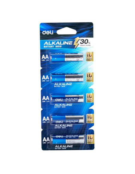 DLE18510,Baterii r6(aa) alcaline blister 1 buc Deli