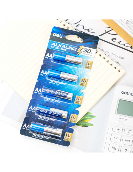 DLE18510,Baterii r6(aa) alcaline blister 1 buc Deli