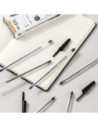 DLEQ3-BK-12,Pix unica folosinta 1mm q3 think negru Deli - Set 12