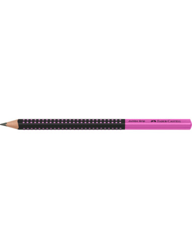 FC511911-12,Creion grafit b jumbo grip two tone negru-roz 2022 Faber-castell - Set 12