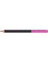 FC511911-12,Creion grafit b jumbo grip two tone negru-roz 2022 Faber-castell - Set 12