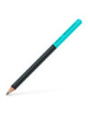FC511912-12,Creion grafit b jumbo grip two tone negru-turcoaz 2022 Faber-castell - Set 12