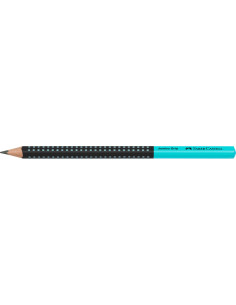 FC511912-12,Creion grafit b jumbo grip two tone negru-turcoaz 2022 Faber-castell - Set 12 2