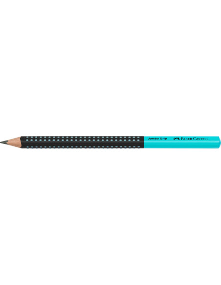 FC511912-12,Creion grafit b jumbo grip two tone negru-turcoaz 2022 Faber-castell - Set 12