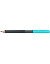 FC511912-12,Creion grafit b jumbo grip two tone negru-turcoaz 2022 Faber-castell - Set 12