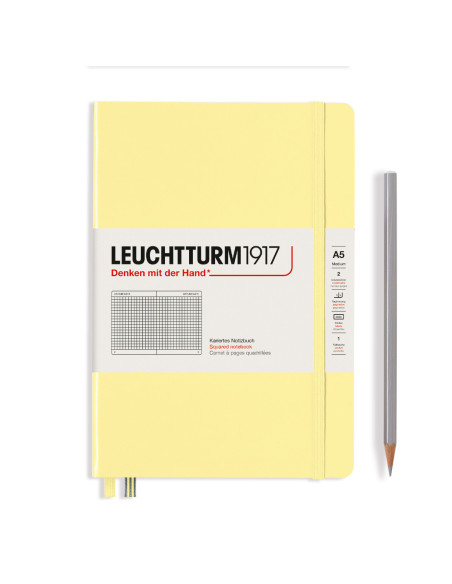 LT365487,Caiet a5 aritmetica coperta rigida vanilie Leuchtturm