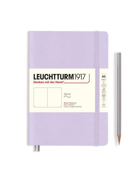 LT365496,Caiet a5 velin coperta flexibila lila Leuchtturm