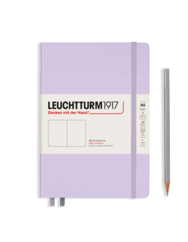LT365480,Caiet a5 velin coperta rigida lila Leuchtturm