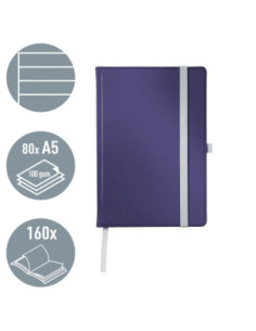 LZ44851069,Caiet birou a5 dictando albastru-violet coperta carton style Leitz 2