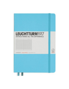 LT357481,Caiet a5 aritmetica coperta rigida bleu Leuchtturm
