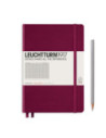 LT359694,Caiet a5 aritmetica coperta rigida bordeaux Leuchtturm