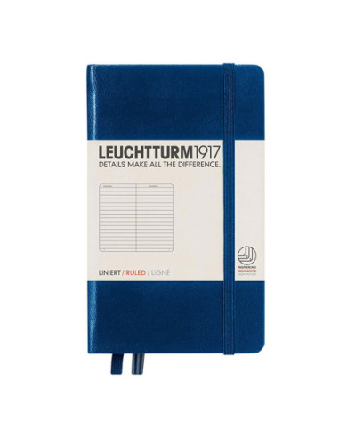 LT342918,Caiet a6 dictando coperta rigida albastru navy Leuchtturm