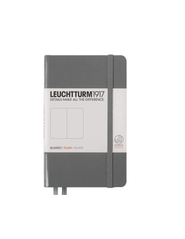 LT344779,Caiet a6 velin coperta rigida antracit Leuchtturm