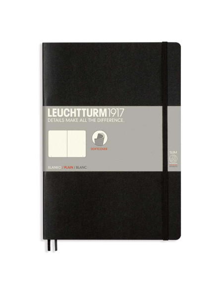 LT349296,Caiet b5 dictando coperta flexibila negru Leuchtturm