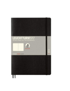 LT349295,Caiet b5 velin coperta flexibila negru Leuchtturm