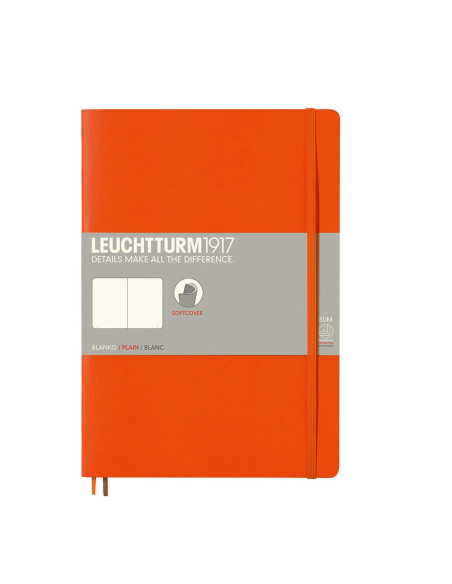 LT349277,Caiet b5 velin coperta flexibila portocaliu Leuchtturm