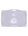 DLE5744-30,Ecuson orizontal rigid 85*53mm cu clips si snur textil Deli - Set 30