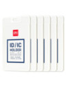 DL8315-6,Ecuson vertical rigid pt carduri 54*89mm rama alba deschidere laterala Deli - Set 6