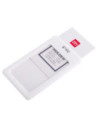 DL8317-6,Ecuson vertical silicon pt carduri 54*89mm rama alba Deli - Set 6